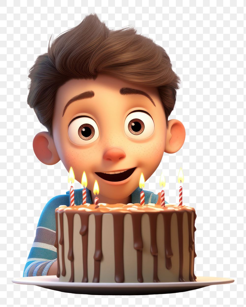 PNG Kid blowing cake birthday dessert party. AI generated Image by rawpixel.