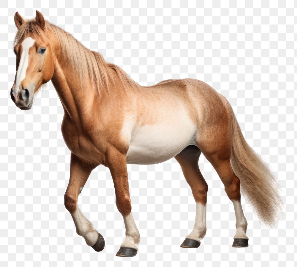 PNG Horse animal mammal white background. AI generated Image by rawpixel.