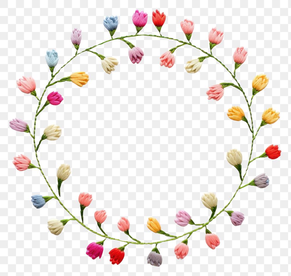 PNG Little Tulips circle border | Premium PNG - rawpixel