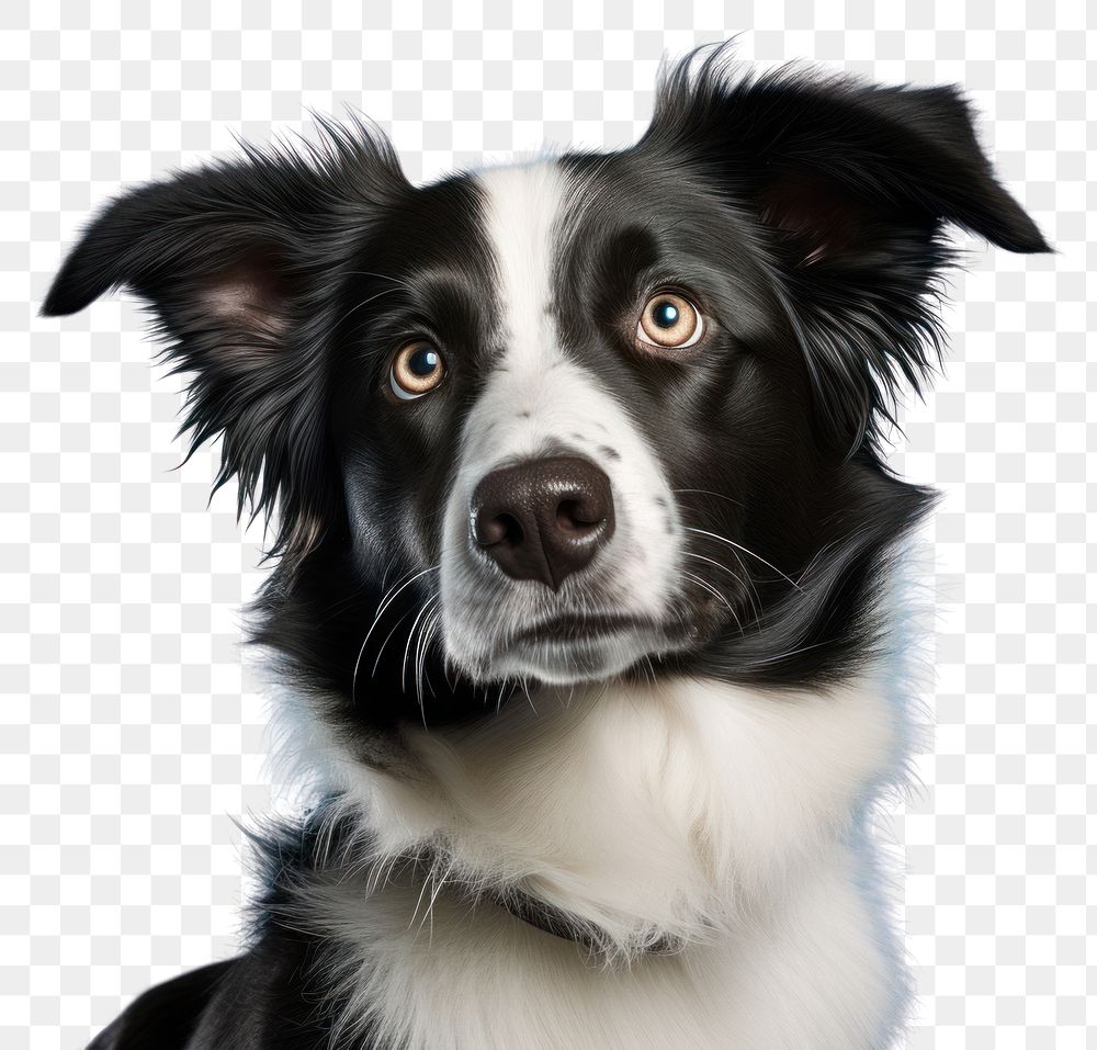 PNG  Collie dog looking mammal animal. AI generated Image by rawpixel.