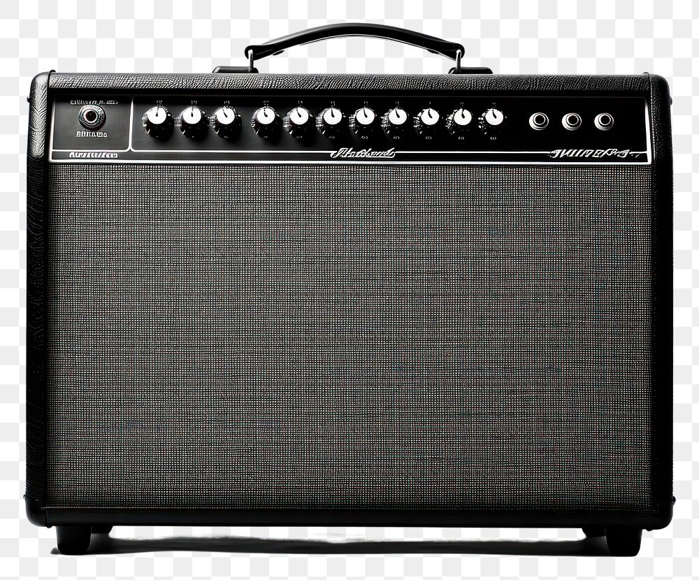 PNG Guitar amplifier black guitar amplifier performance. AI generated Image by rawpixel.