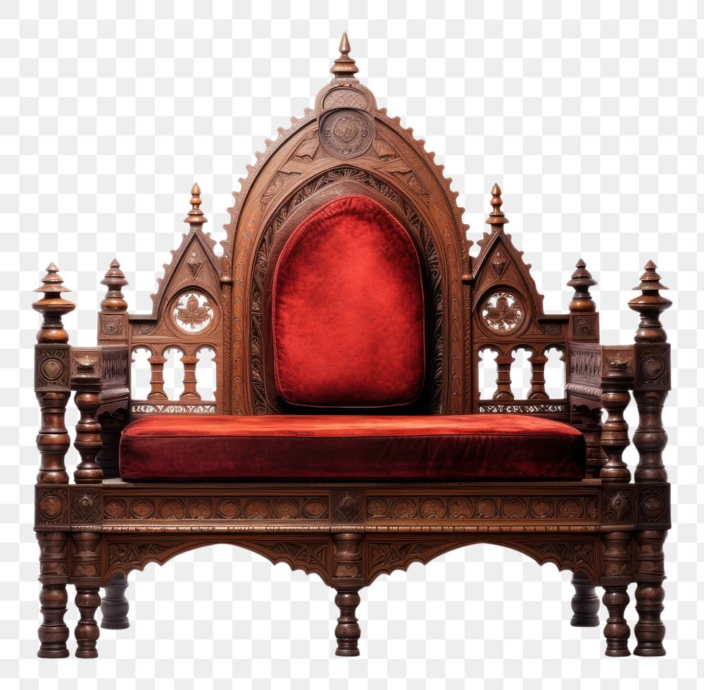 PNG Palace furniture throne chair white background. AI generated Image by rawpixel.
