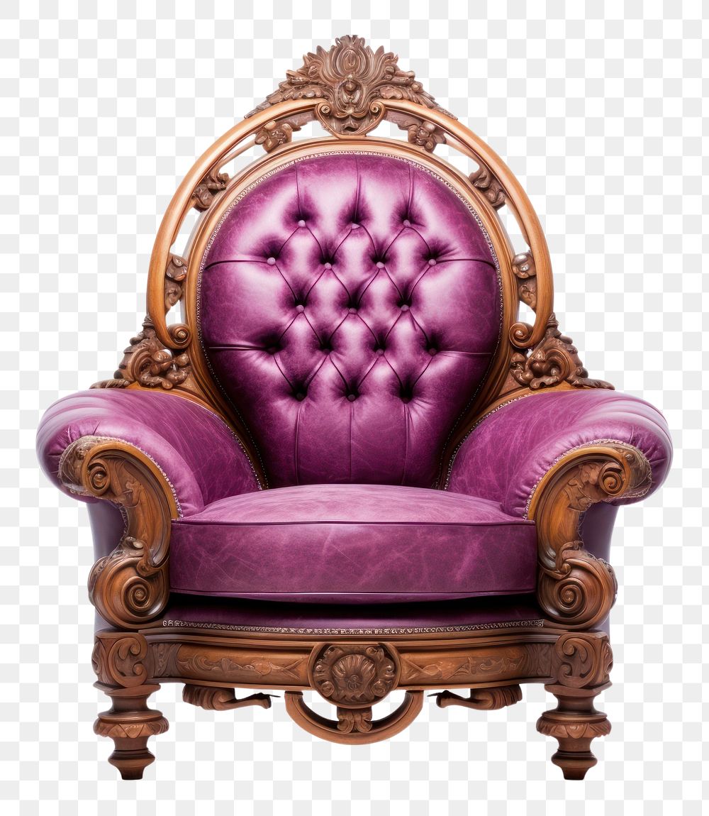 PNG Palace furniture armchair throne white background. AI generated Image by rawpixel.