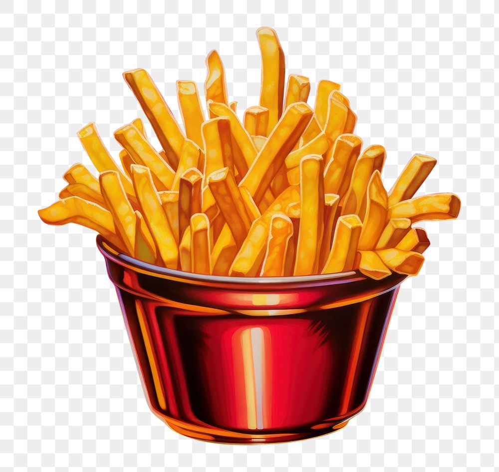 PNG French fries food fire black background