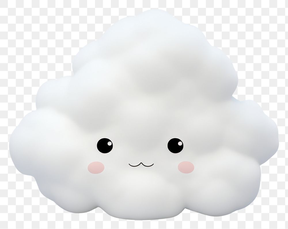 PNG Cloud white cute softness. AI generated Image by rawpixel.