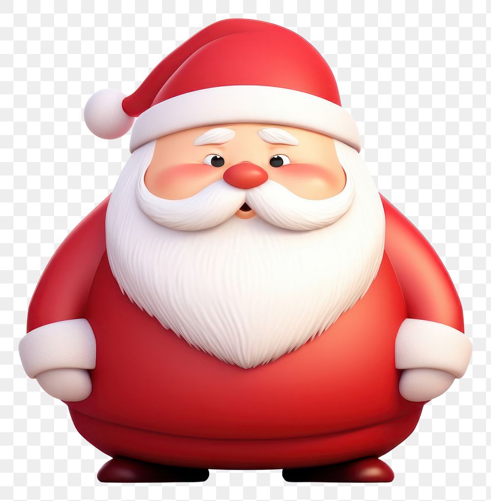 PNG  Chubby santa claus snowman white background celebration. AI generated Image by rawpixel.