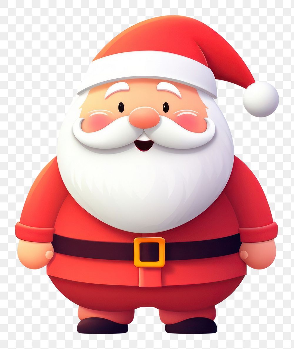 PNG  Chubby santa claus snowman white background celebration. AI generated Image by rawpixel.