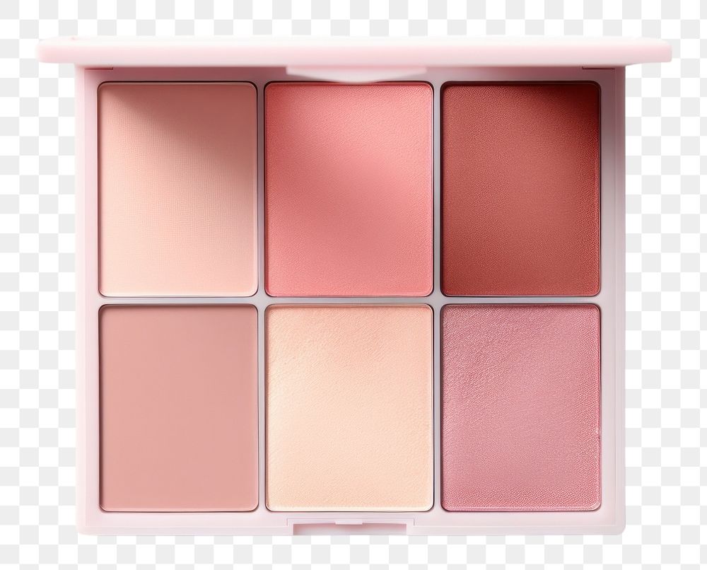 PNG Blush palette cosmetics white background variation. AI generated Image by rawpixel.
