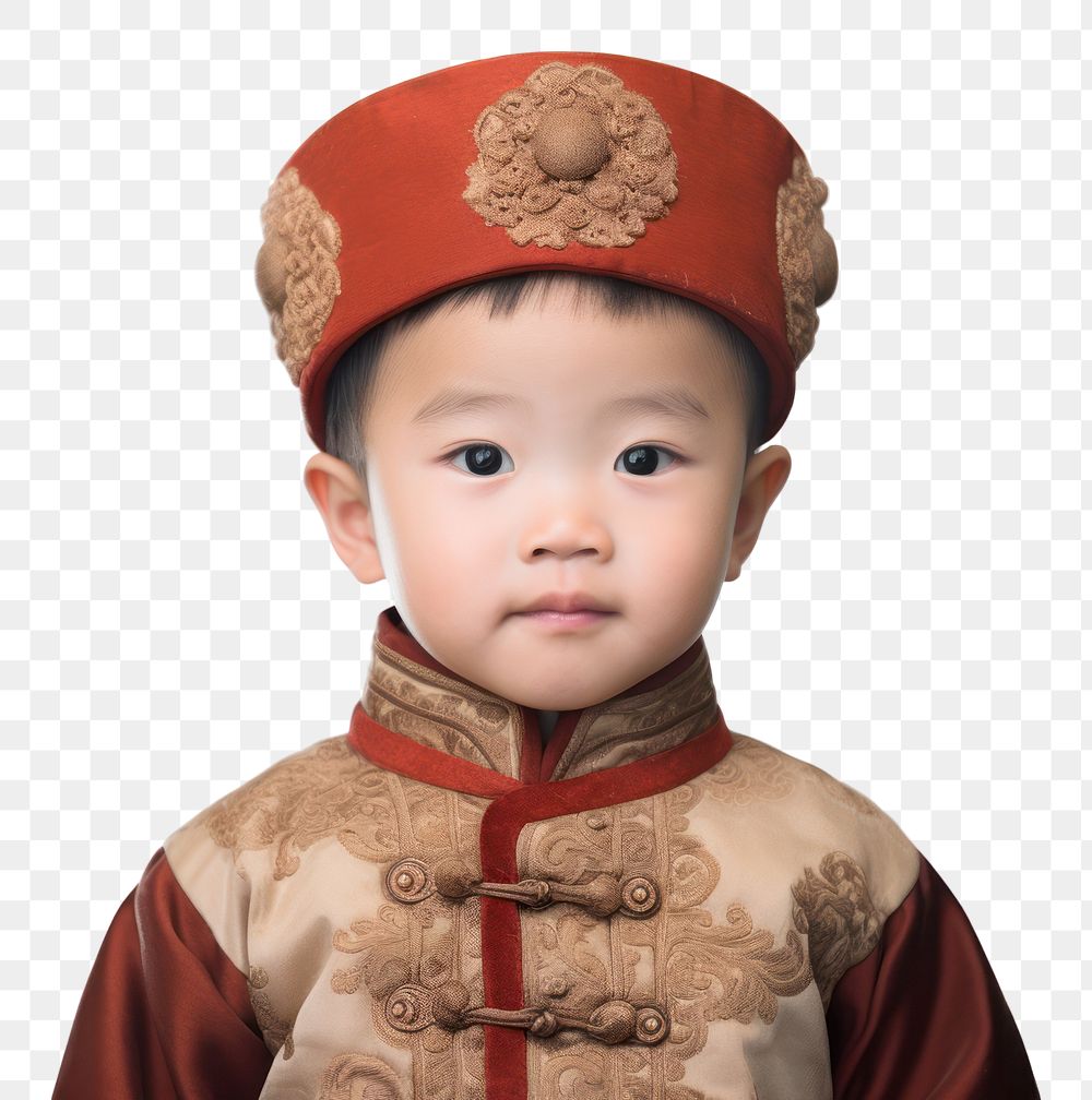 PNG Chinese little boy portrait baby celebration. AI generated Image by rawpixel.