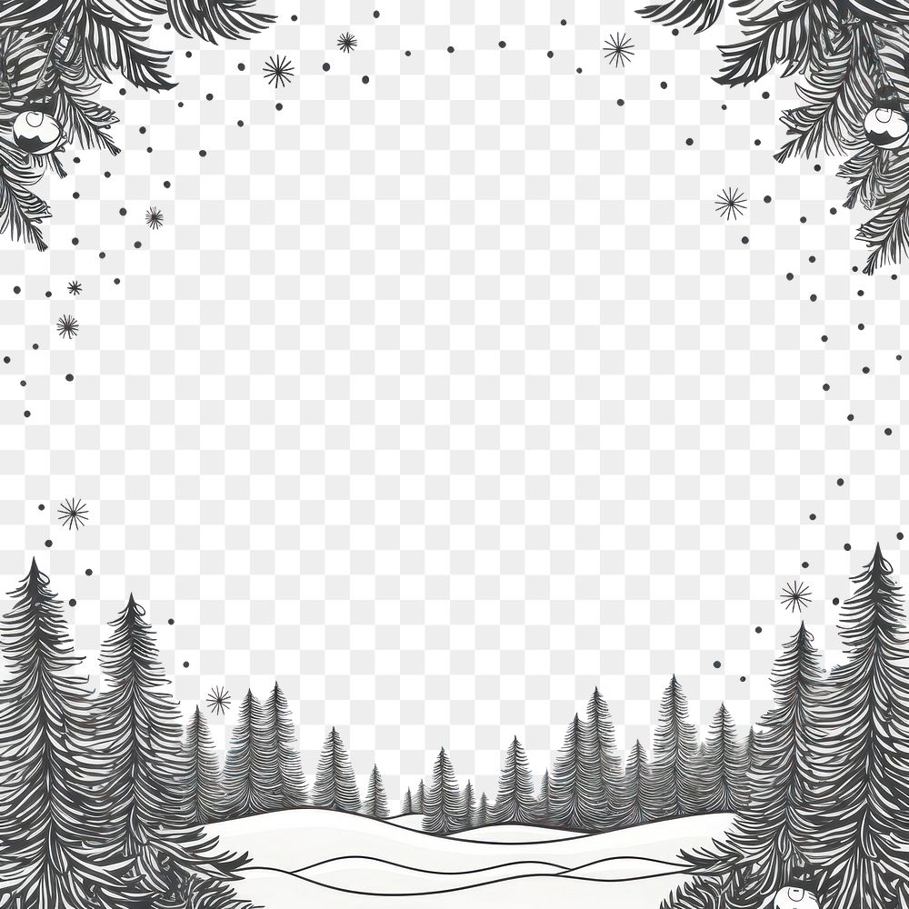 PNG Christmas backgrounds drawing sketch. AI generated Image by rawpixel.