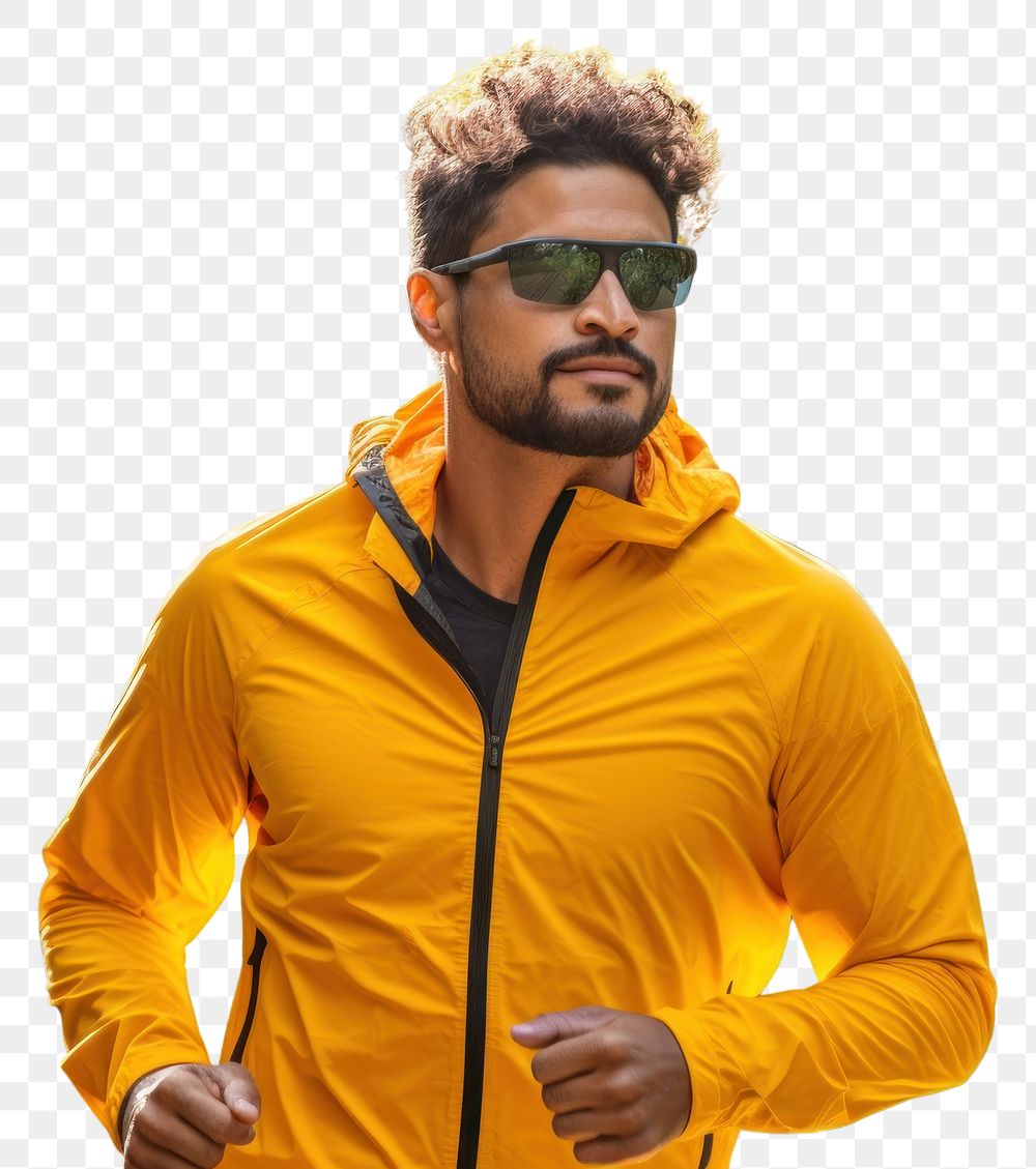 PNG Fit latino jogging running adult exercising. AI generated Image by rawpixel.