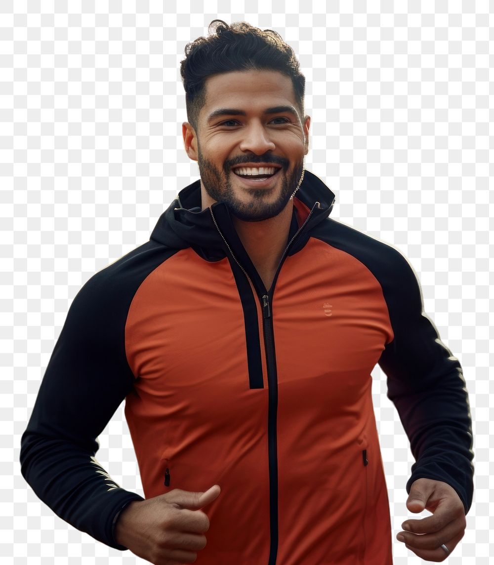 PNG Fit latino jogging running adult determination. 