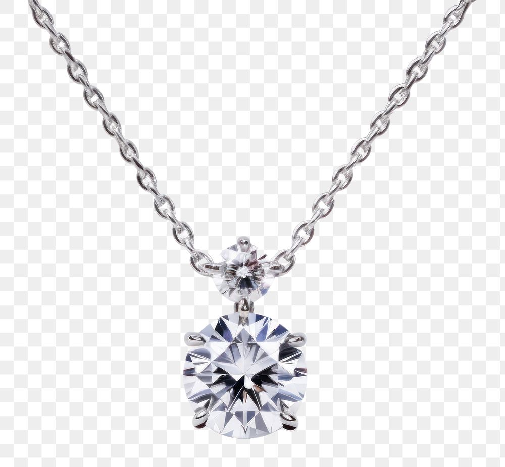 PNG Diamond necklace minimalistic style gemstone jewelry pendant