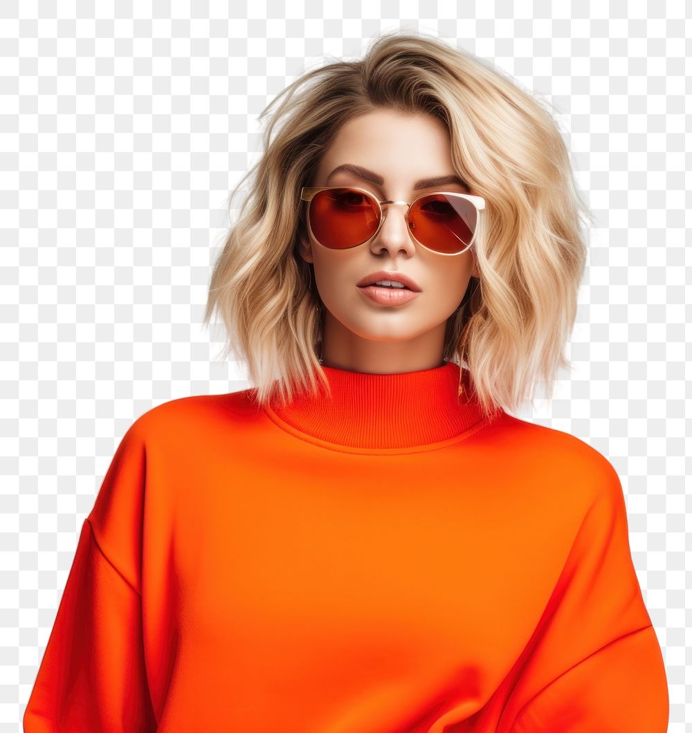 PNG  Fashionable sunglasses portrait fashion. AI generated Image by rawpixel.