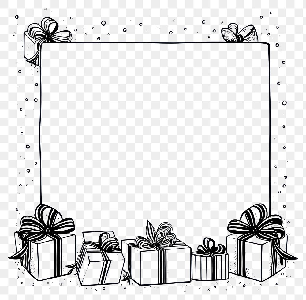 PNG  Gift box backgrounds paper frame. AI generated Image by rawpixel.