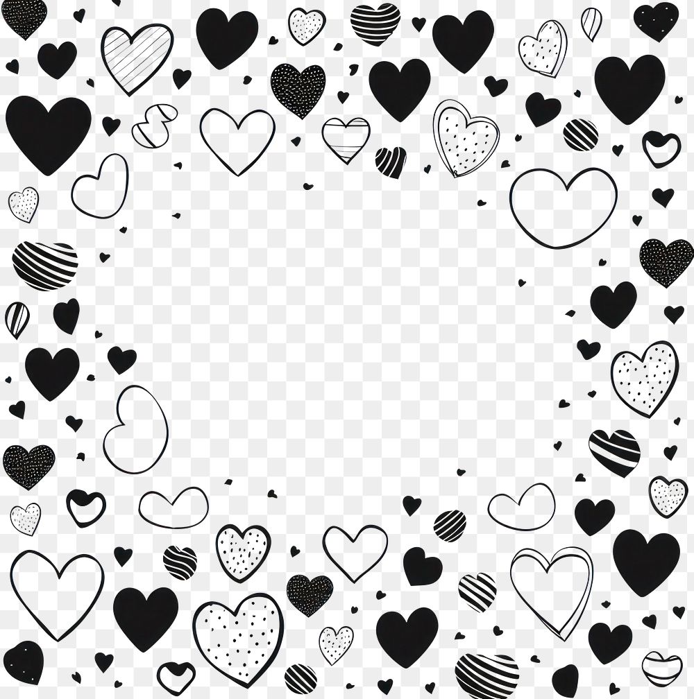 PNG  Heart backgrounds drawing doodle. AI generated Image by rawpixel.