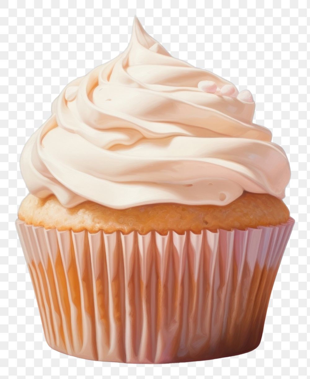 PNG Cup cake cupcake dessert cream. AI generated Image by rawpixel.