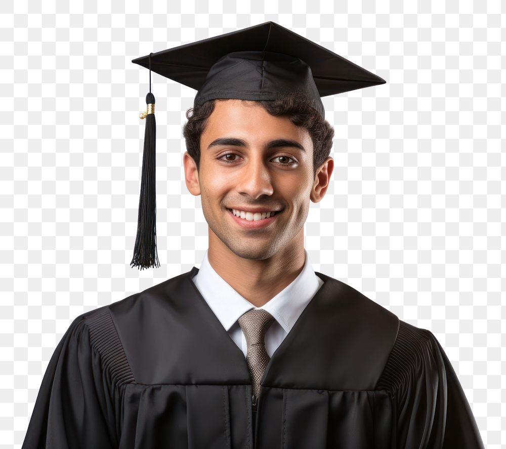 PNG Indian man graduating graduation student adult. AI generated Image by rawpixel.