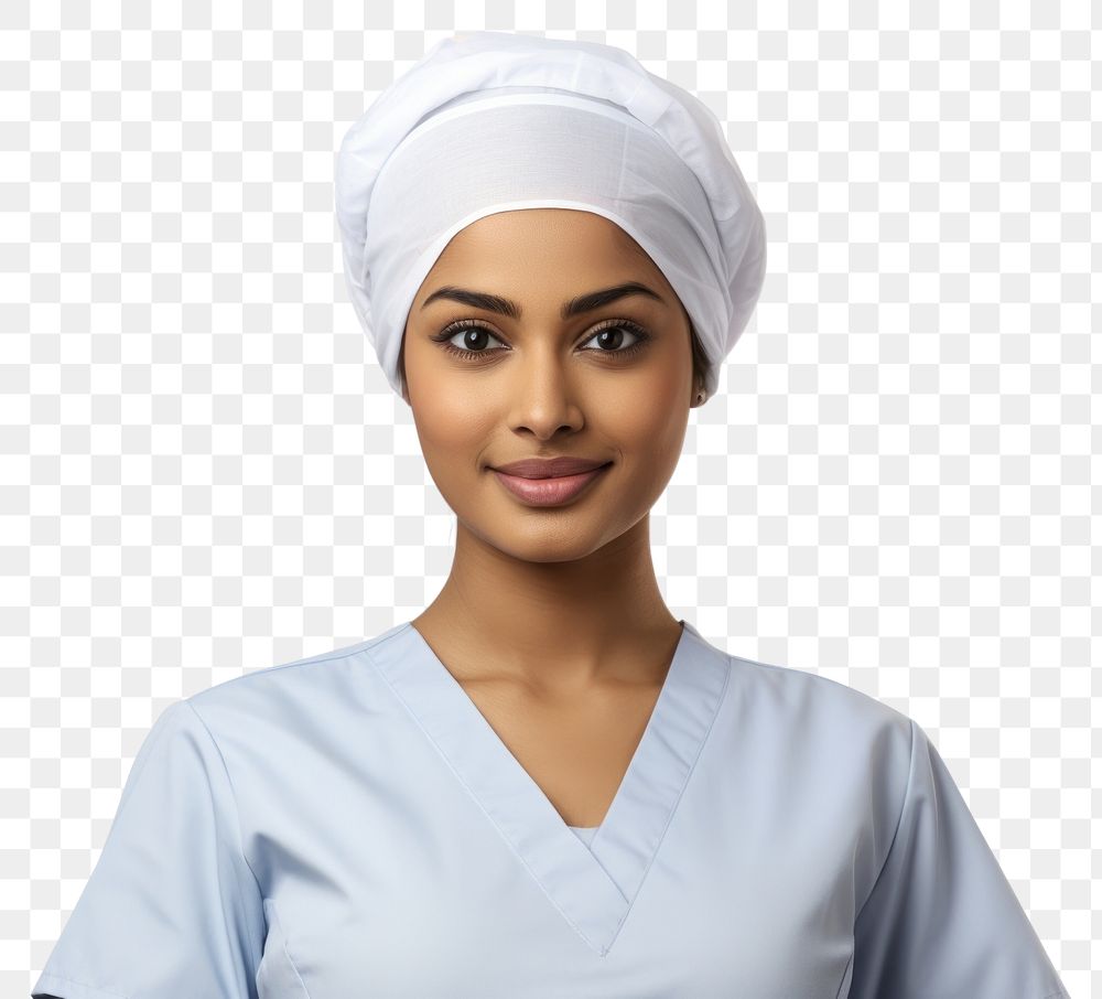 PNG  Female nurse adult white background protection. AI generated Image by rawpixel.