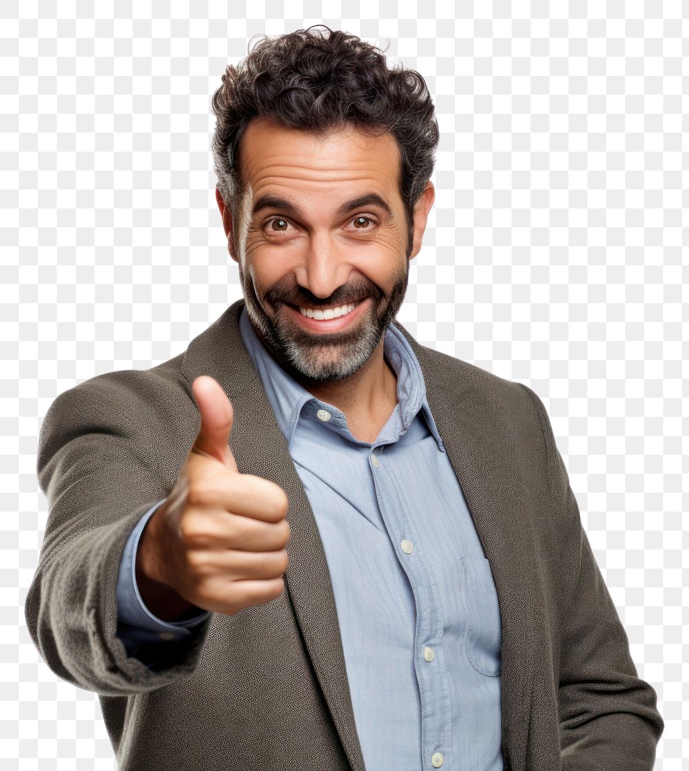 PNG  Smiling man hand pointing finger. AI generated Image by rawpixel.