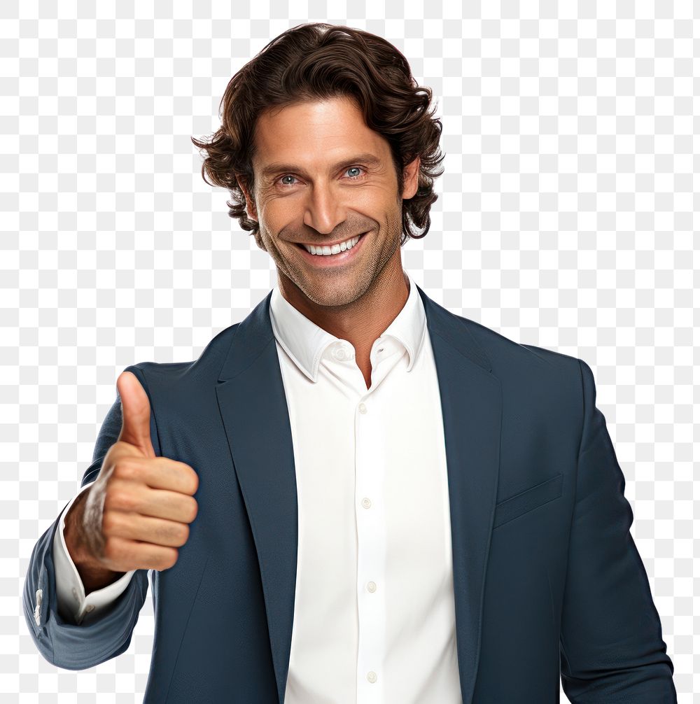 PNG  Smiling man pointing finger adult. AI generated Image by rawpixel.