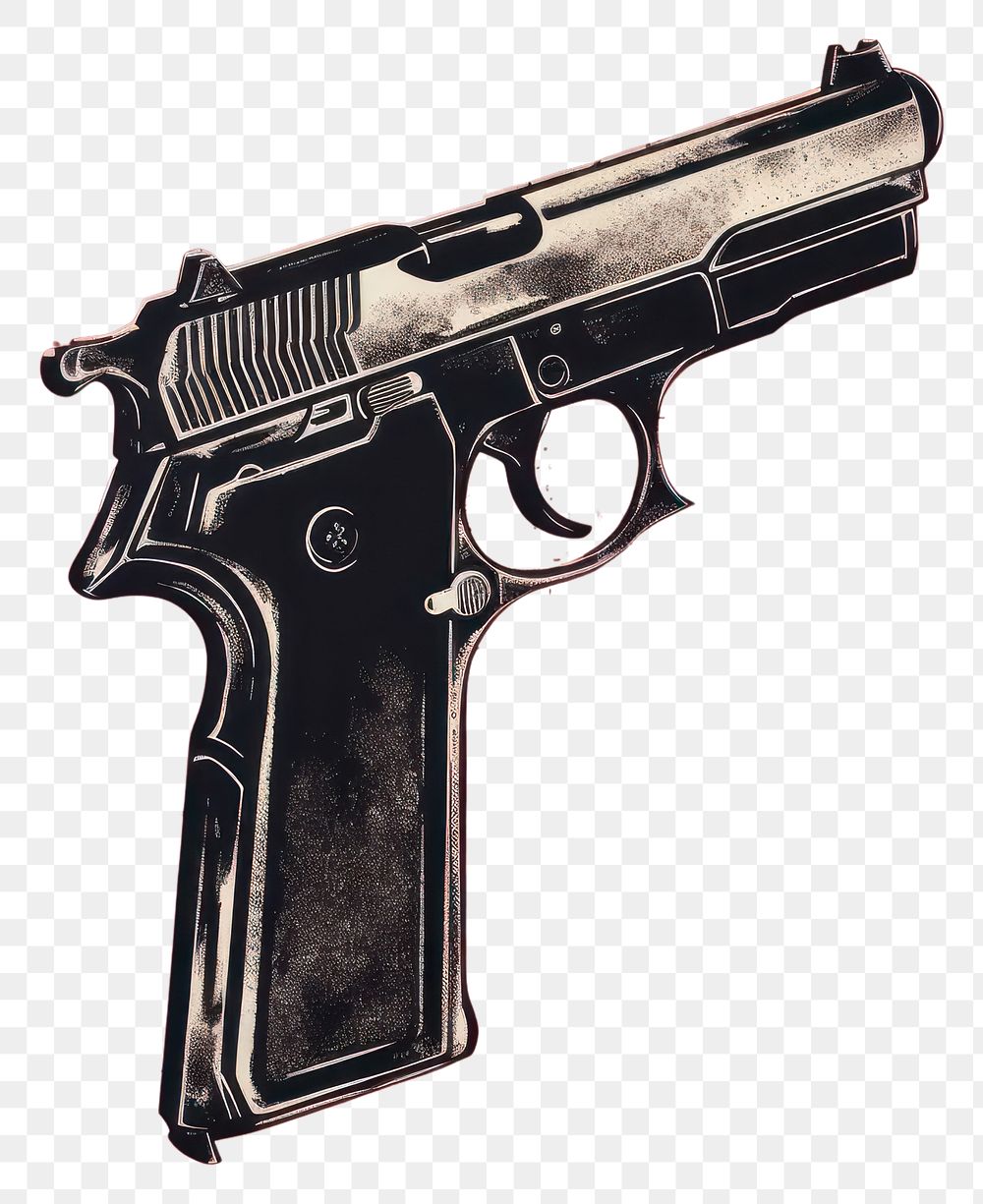 PNG Gun handgun weapon red. AI generated Image by rawpixel.