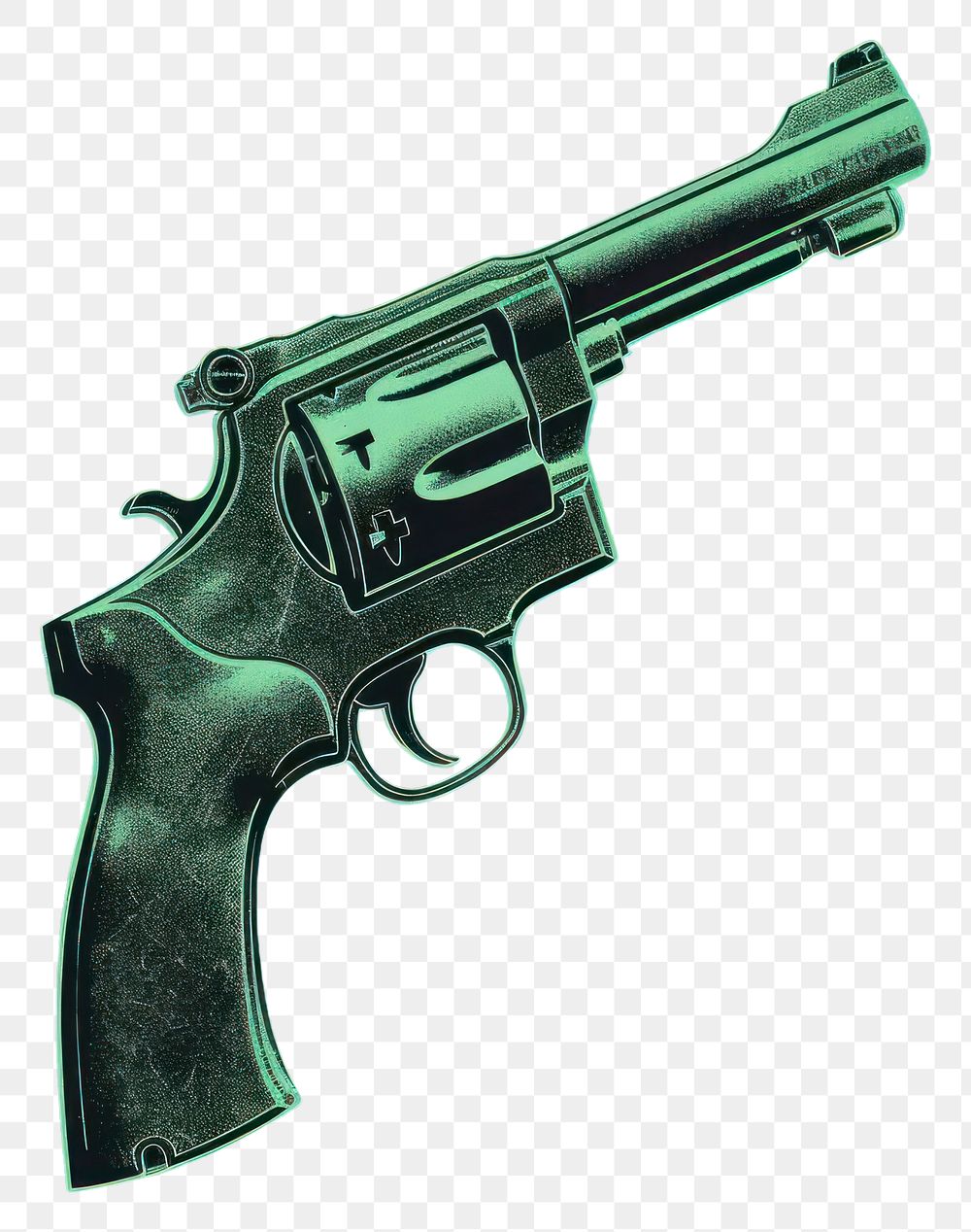 PNG Revolver handgun weapon blue