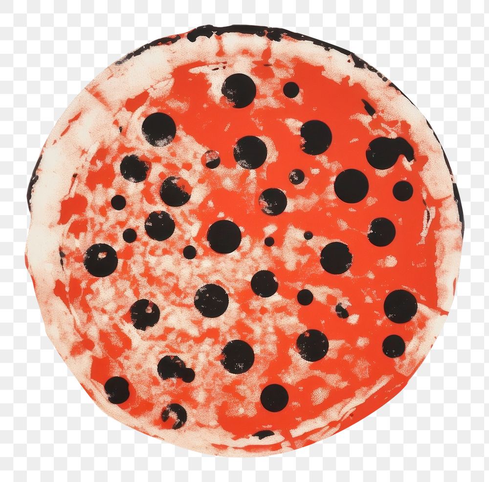 PNG Pizza red drawing palette. AI generated Image by rawpixel.