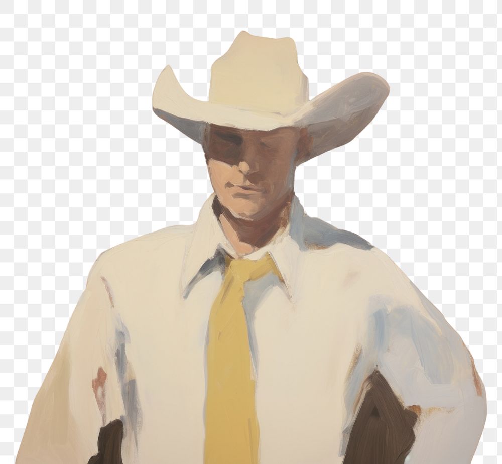 PNG  Cowboy art painting shirt. AI generated Image by rawpixel.