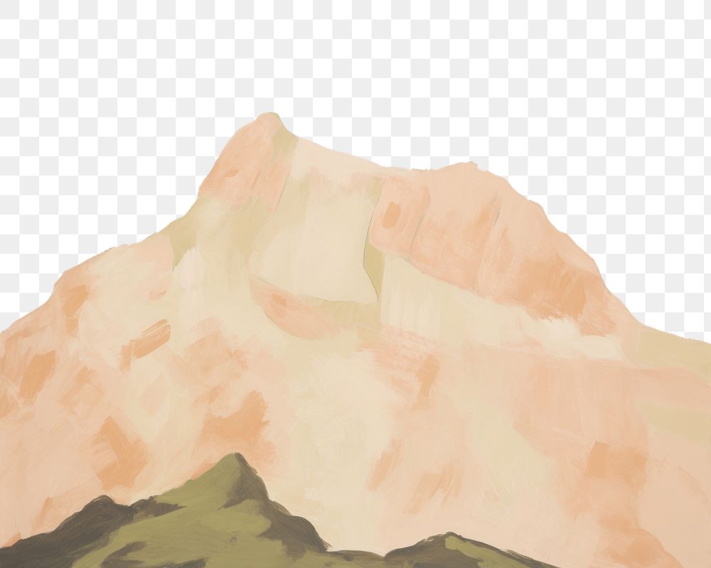 PNG  Mountain view painting art outdoors. AI generated Image by rawpixel.