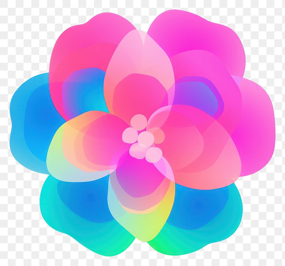 PNG Flower abstract plant white background. AI generated Image by rawpixel.
