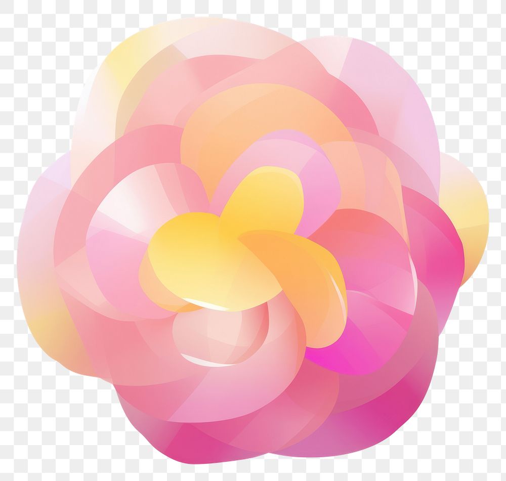 PNG Cute abstract flower petal white background accessories. AI generated Image by rawpixel.
