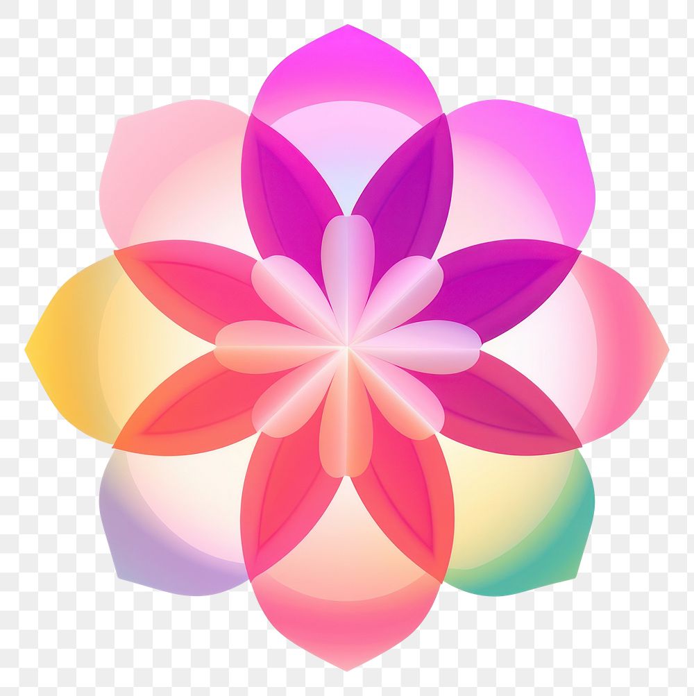PNG Flower abstract petal white background. AI generated Image by rawpixel.