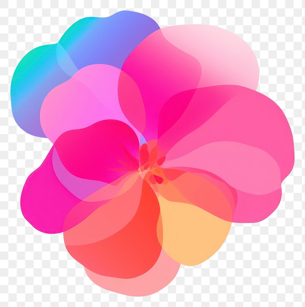 PNG Flower abstract petal plant. AI generated Image by rawpixel.