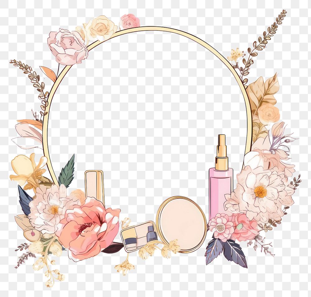 PNG Cosmetics white background accessories fragility. AI generated Image by rawpixel.