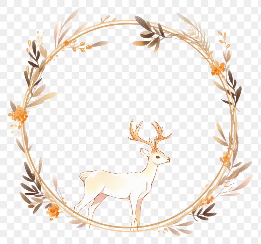 PNG Deer antler mammal plant. AI generated Image by rawpixel.