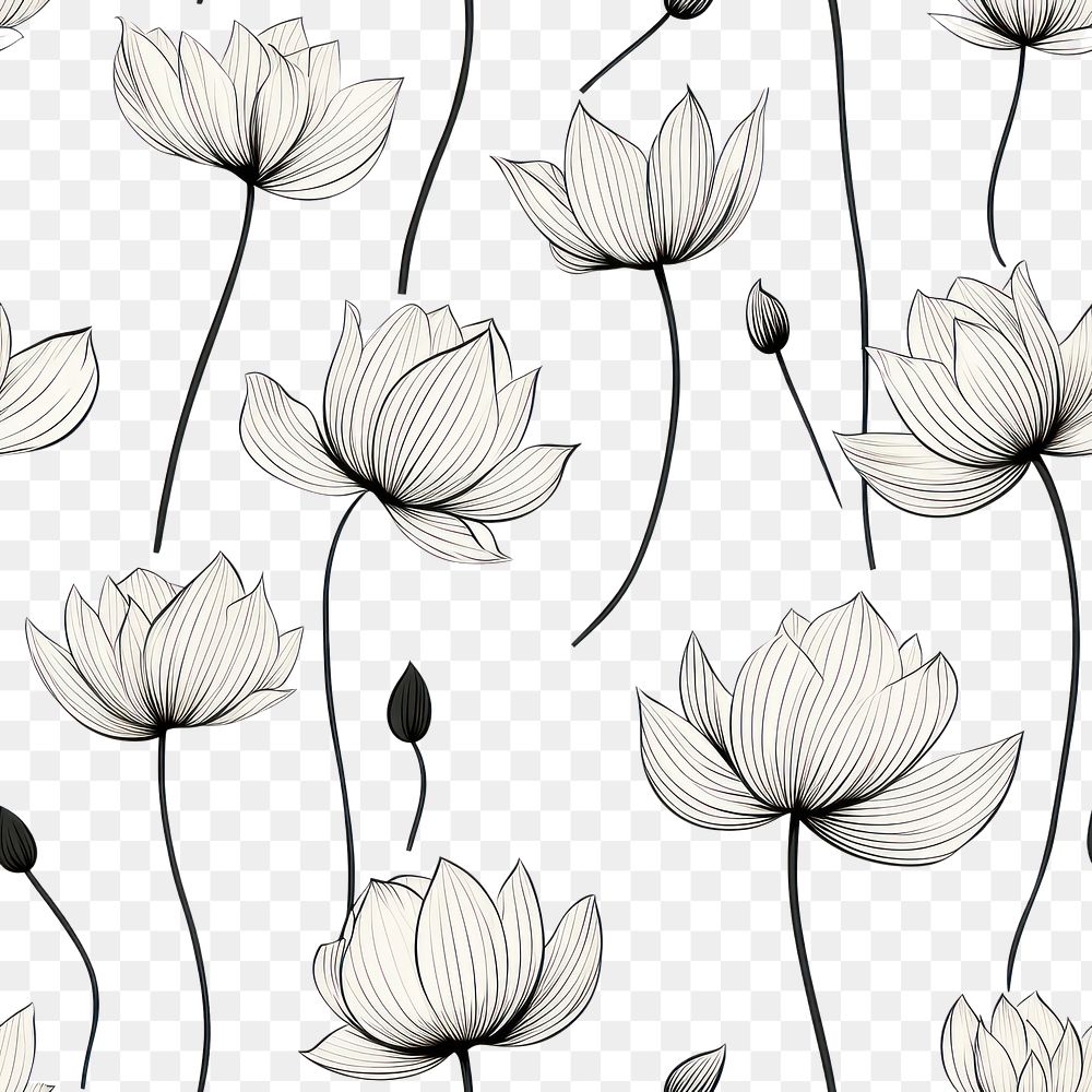 PNG Lotus pattern backgrounds wallpaper. AI generated Image by rawpixel.