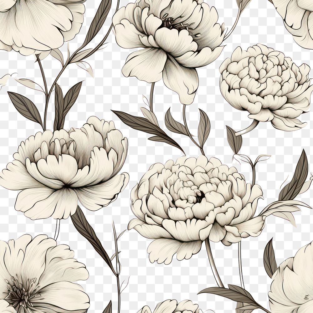 PNG Peony pattern backgrounds wallpaper. AI generated Image by rawpixel.