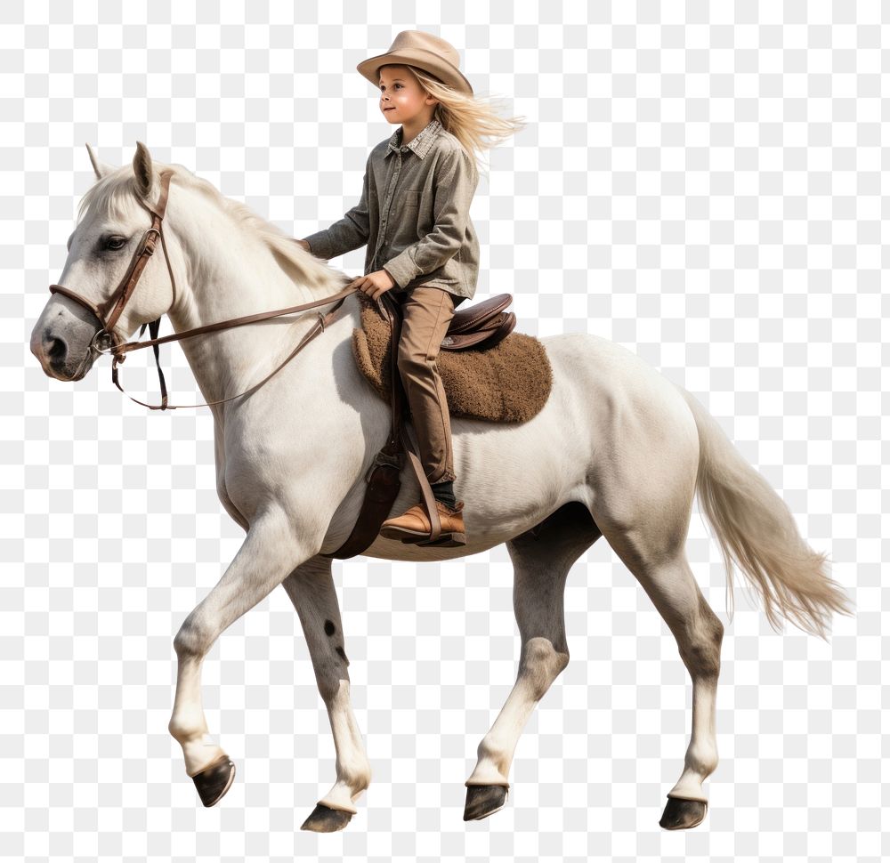 PNG Kid horserider riding the horse walking mammal animal adult. AI generated Image by rawpixel.
