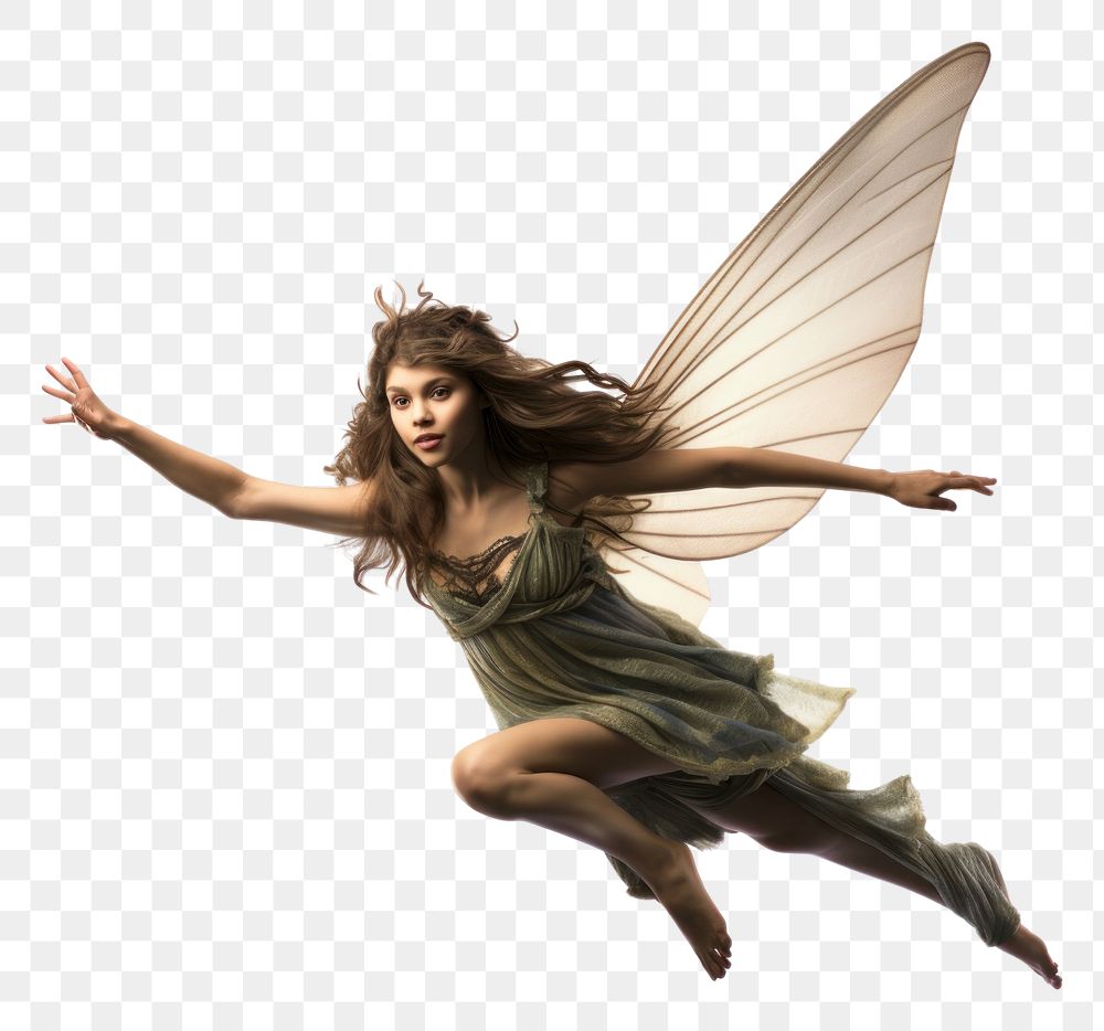 PNG Fairy portrait dancing flying. AI generated Image by rawpixel.