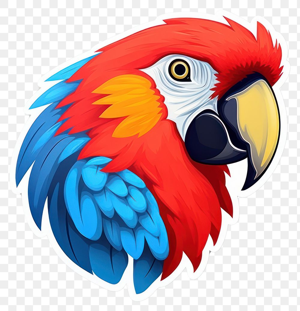 PNG Feather cartoon parrot animal. AI generated Image by rawpixel.