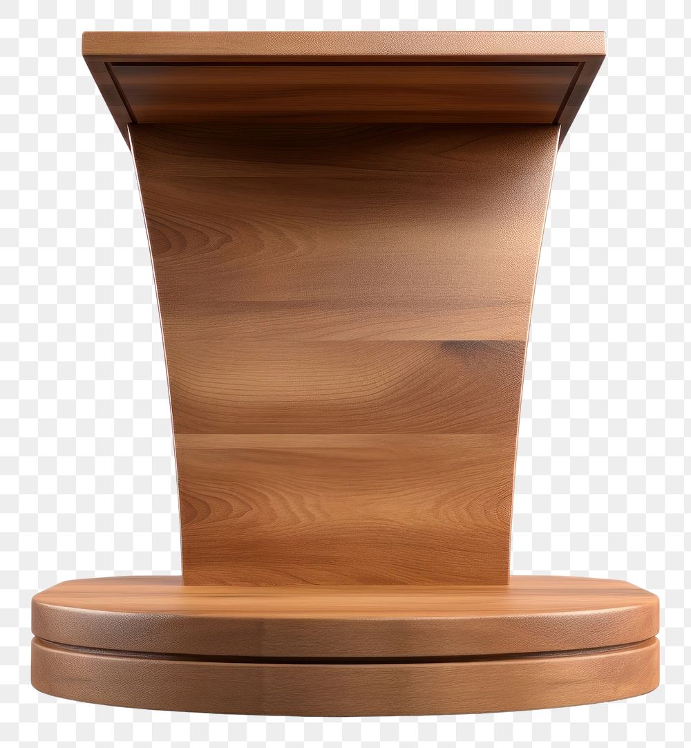 PNG Minimal podium shape furniture wood  