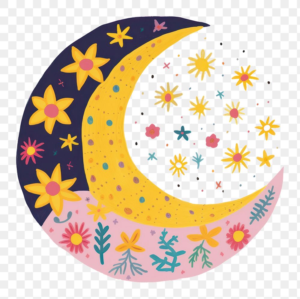 PNG Moon pattern art creativity. AI generated Image by rawpixel.