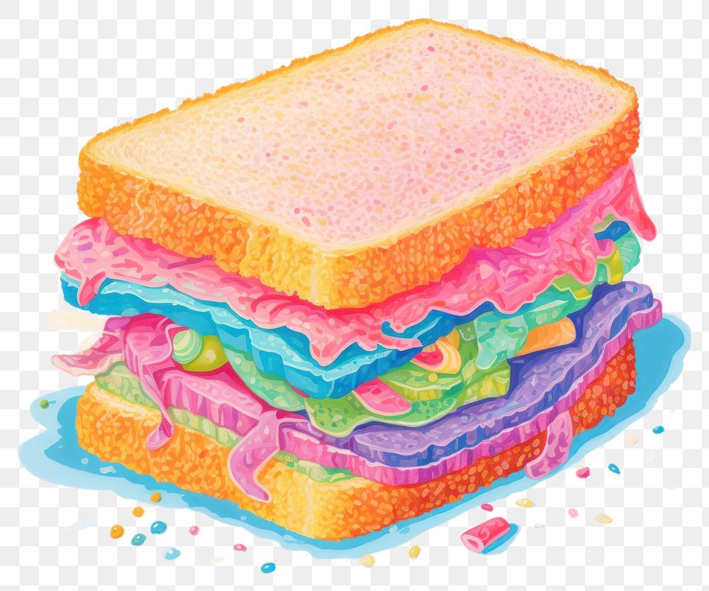 PNG Sandwich dessert bread food. AI generated Image by rawpixel.