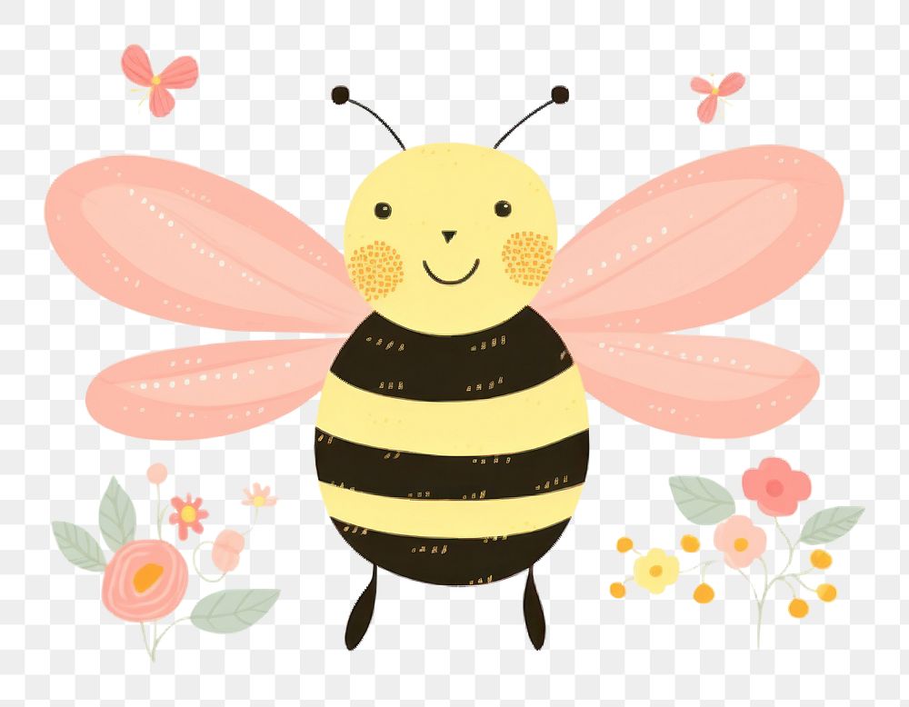 PNG Bee outdoors animal insect. AI generated Image by rawpixel.