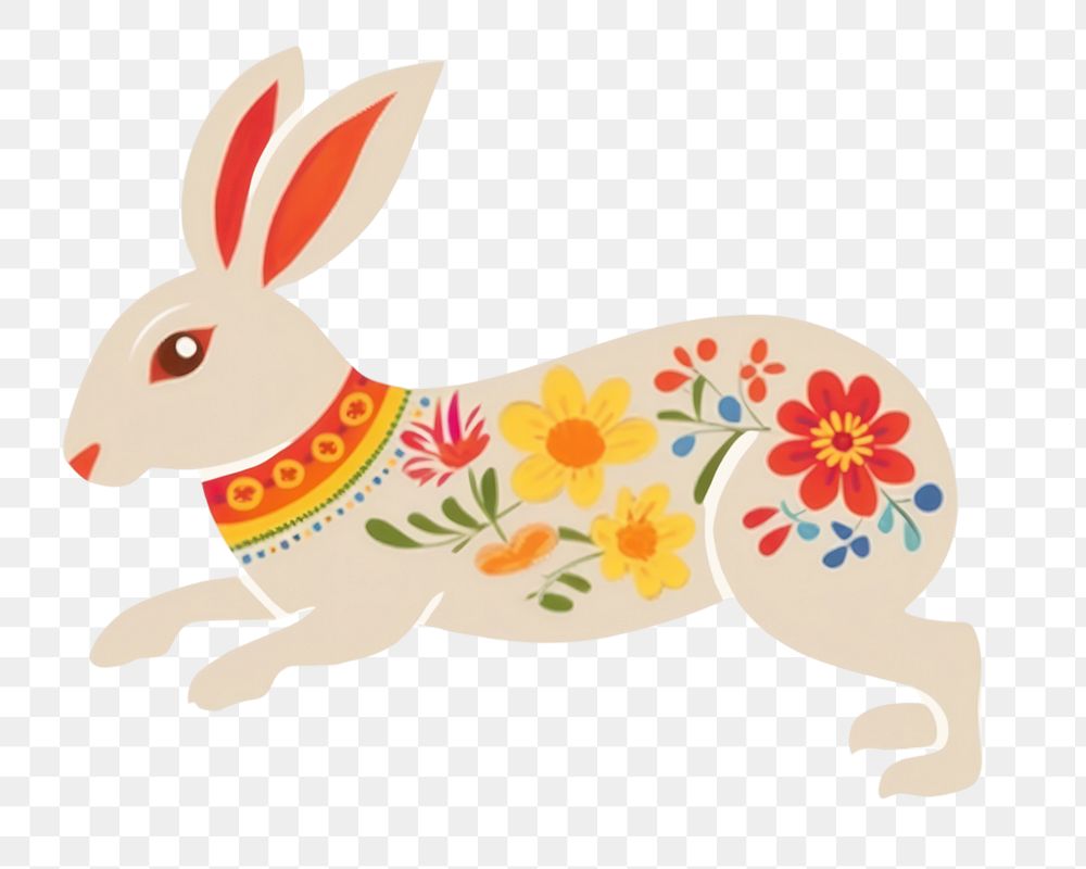PNG Rabbit mammal animal art. AI generated Image by rawpixel.