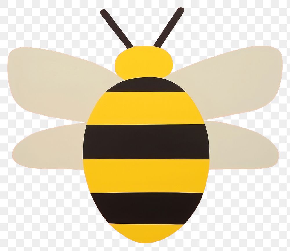 PNG  Abstract of bee animal insect invertebrate. AI generated Image by rawpixel.