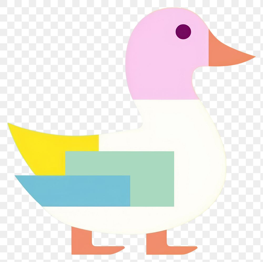 PNG  Abstract duck animal bird creativity. AI generated Image by rawpixel.