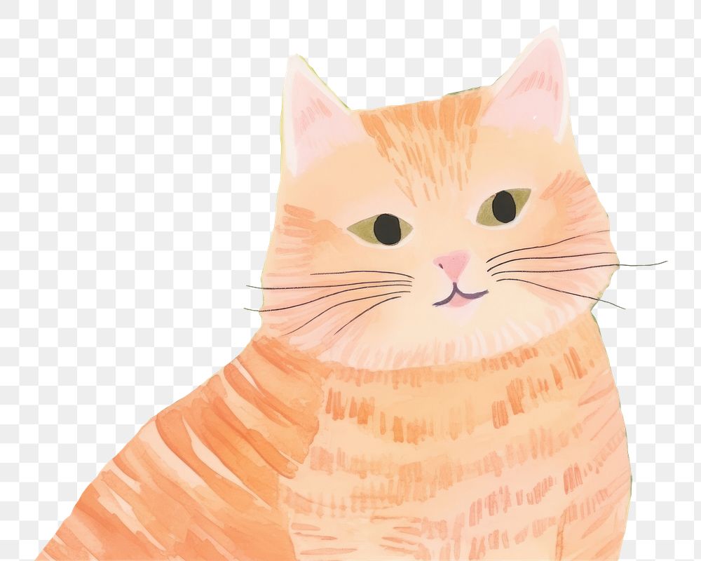 PNG Cat art painting pattern. AI generated Image by rawpixel.