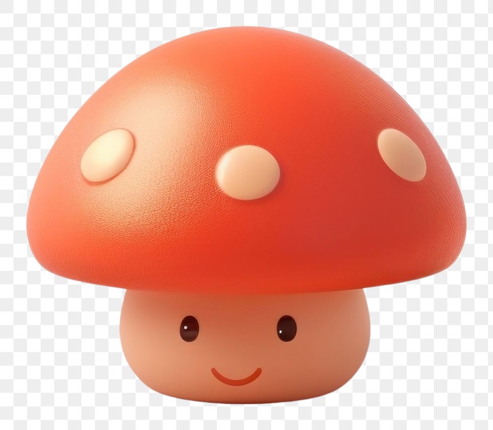 PNG Mushroom agaric fungus toy. AI generated Image by rawpixel.
